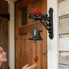 Metal Red Bird Doorbell Sturdy Retro Doorbell Rural Style Wall Mounted Doorbell  Entrance Door