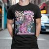 Футболка JoJo's Bizarre Adventure Мужская Уличная Одежда Чистый Хлопок Летние Футболки С Круглым Вырезом Хип-Хоп Футболки С Рисунком Оверсайз Топы