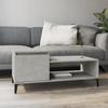 821136 vidaXL Coffee Table Concrete Grey 100x50x45 Cm Engineered Wood