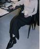 Eum Kiim Summer Wool Long Skirt_Black