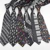 Music British Style Guitar Stripe Women Slim Ties Fashion Neck Tie Men Plaid Necktie Lattice Print