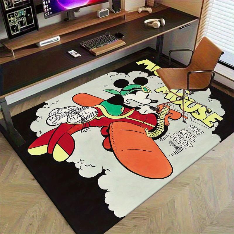 1pc, Mickey Mouse Mail Pilot Office Desk Chair Mat Rug Outdoor Home Decor GiftP093