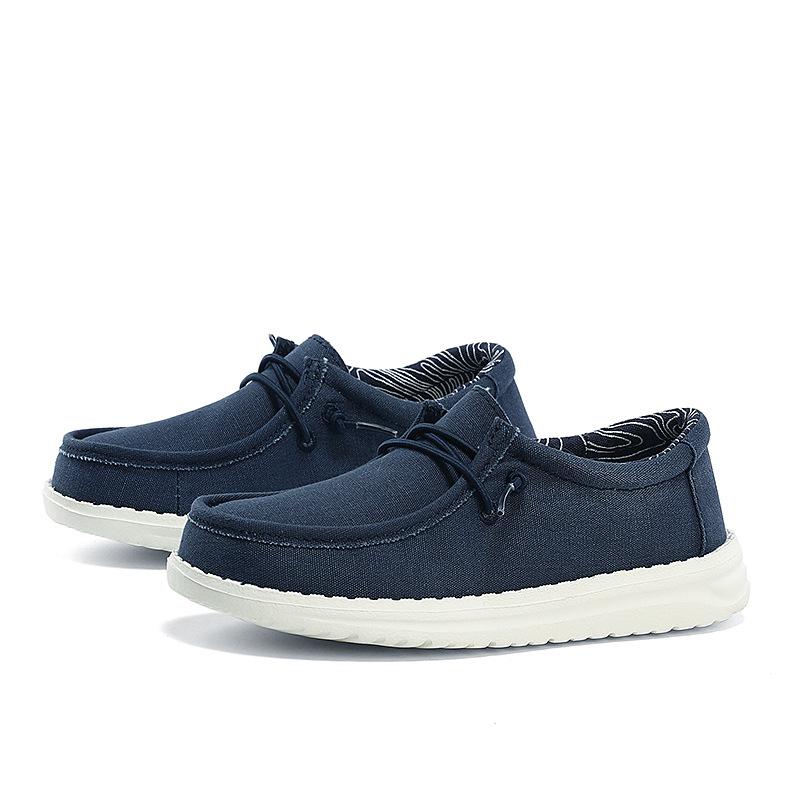 Simple Cloth Shoes, One Pedal, Lazy Shoes, Parent-child Low-top Height-increasing Shoes, Casual Daily Foot Cover, Flat Heel and Non-slip Classmates