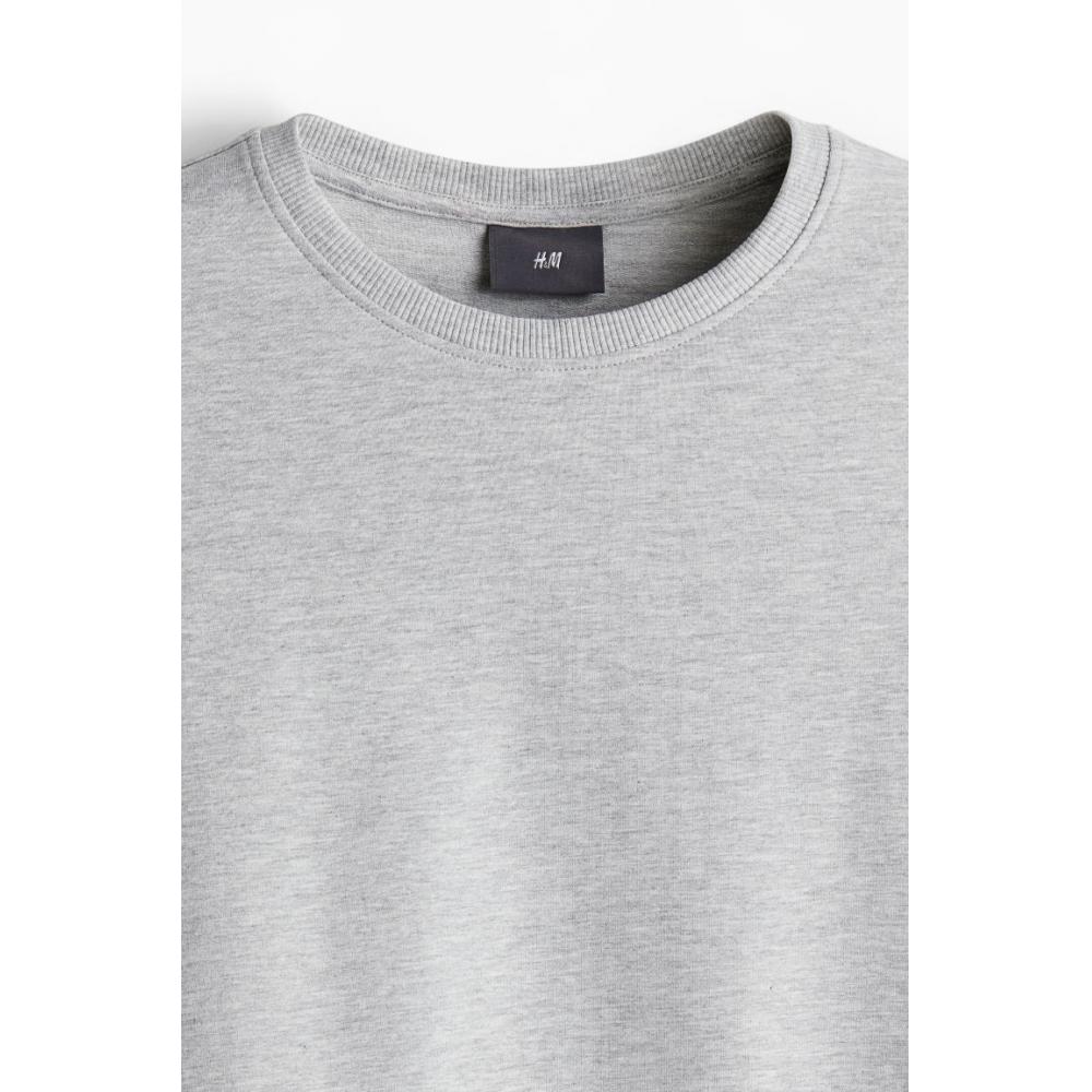 Пижамный топ с длинными рукавами HM Grey Melange