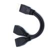 USB 2.0 Extension Cable A 1 Female To 2 Dual USB Male Data Hub Power Adapter Y Splitter USB Charging Power Adapter Cables Cord