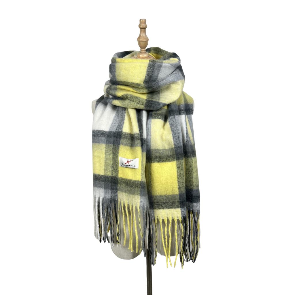New Atmosphere Scarf Versatile Warm Autumn and Winter Scarf Women's Thickened Shawl Maillard Color