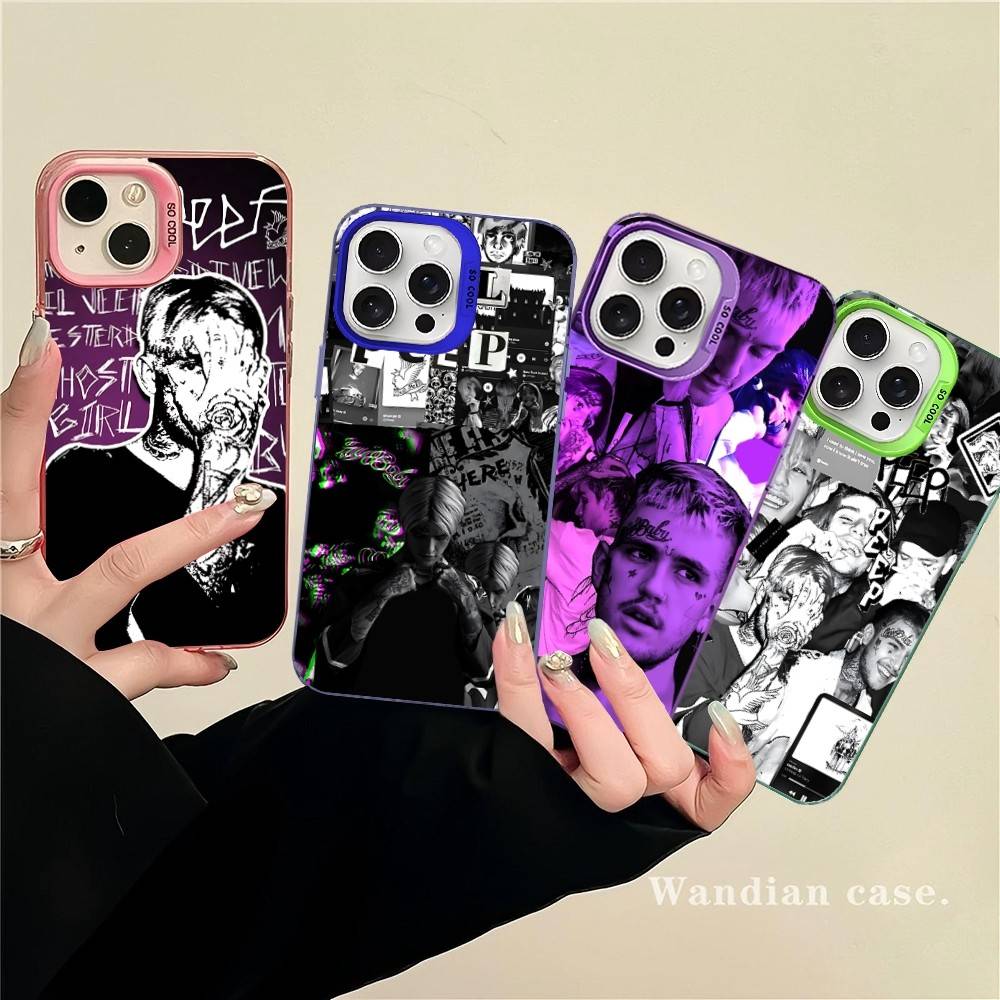 Singer Rapper L-Lil Peep Phone Case For IPhone 16 15 14 13 12 11 Pro Max 17 Plus Colorful Cover