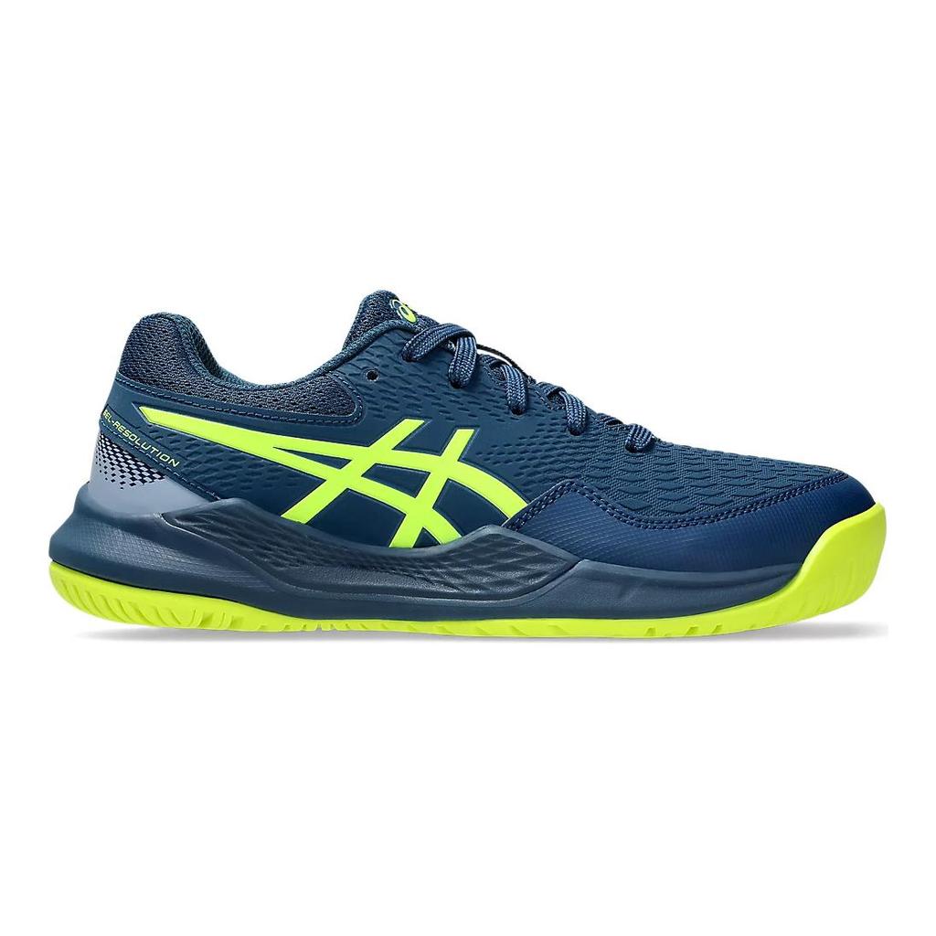 Asics Gel Resolution 9 Soft And Comfortable Abrasion Resistant Low top Kids' Training Shoes Dark Blue 1044A067-404