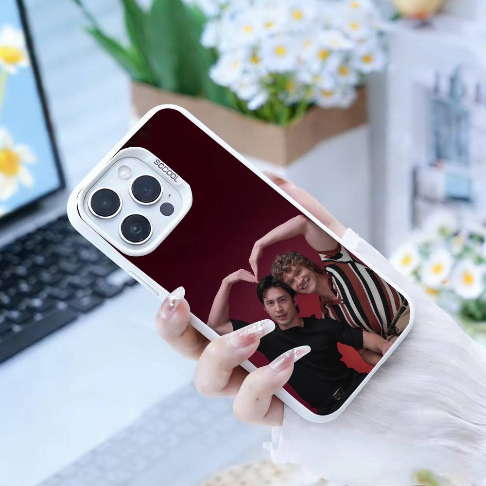 H-Heated R-Rivalry Phone Case For iPhone17, 16,15,14,13,12 Pro Max white Candy Matte Shockproof Cover