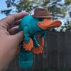 3D Printed Articulated Platypus Figurine Multi-jointed Movable Duckbill Action Figure Animal Fidget Toy Desktop Decoration Kids Adults Gift