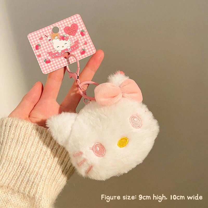 Sanrio Помидор Hello Kitty Мягкая кукла Брелок Мультяшная Китти Кошка Овощная Моделирующая Подвеска Брелок Украшение для сумки Подарок на день рождения