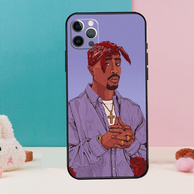 Чехол для телефона 2Pac Hip Hop Singer Для iPhone 17 Air 16 15 14 13 12 11 Pro Max 12 13 mini 15 16 Plus 16e Чехол Coque