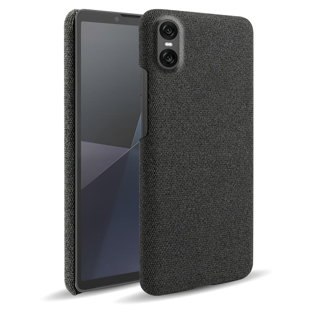 For Sony Xperia 10 VII Phone Case Cloth Texture Anti-Scratch Protective PC Back Cover