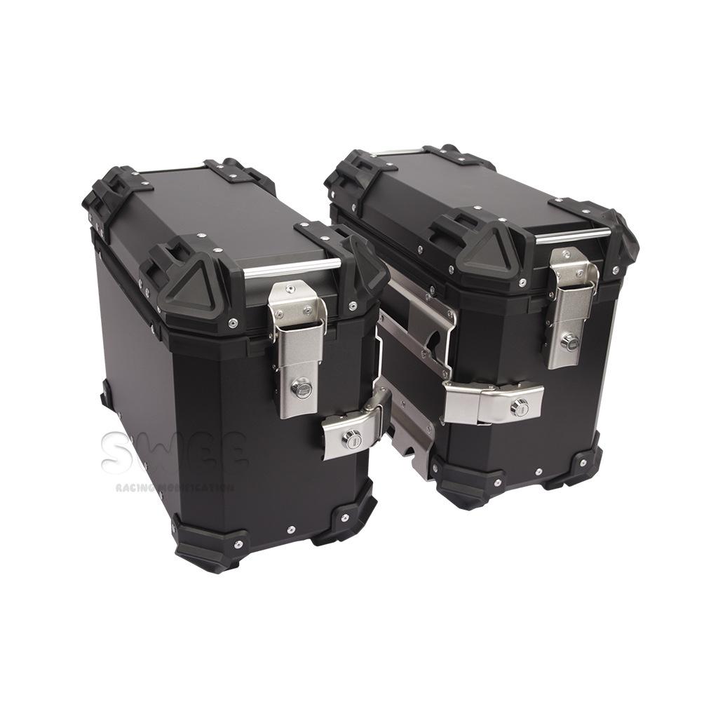 Универсальные мотоциклетные алюминиевые боковые кофры – Водонепроницаемые, Противоударные, Быстросъемные (18 л/28 л/35 л)