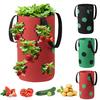 CHASOEe Hanging Strawberry Planting FeltCloth Planting Container Bag Thicken Garden Pot