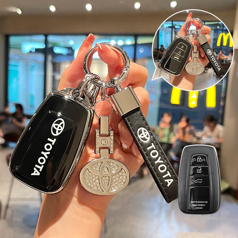 Всесторонний чехол-обложка из ТПУ для автомобильного ключа Toyota Corolla Hybrid 2021 Rav4 Land Cruiser Prado Camry Highlander Prius C-HR