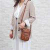 Yogodlns Vintage Soft Leather Crossbody Bags Rivet PU Women Messenger Shoulder Bag Small Female Handbags Phone Purses Black and Brown