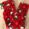 Cartoon Cat Fleece Christmas Pajama Pants for Women