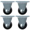 4 шт. черные резиновые колесики, маленькие колеса тележки, сверхмощные мебельные ролики, набор верстаков