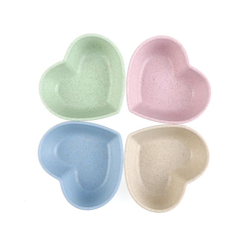 Фруктовая закуска в форме сердца, миска для соуса, детский контейнер для еды, посуда, обеденные тарелки