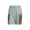 Dwr Colorblock Logo Zip Straight Cargo Shorts Men Bottoms Green IS0280