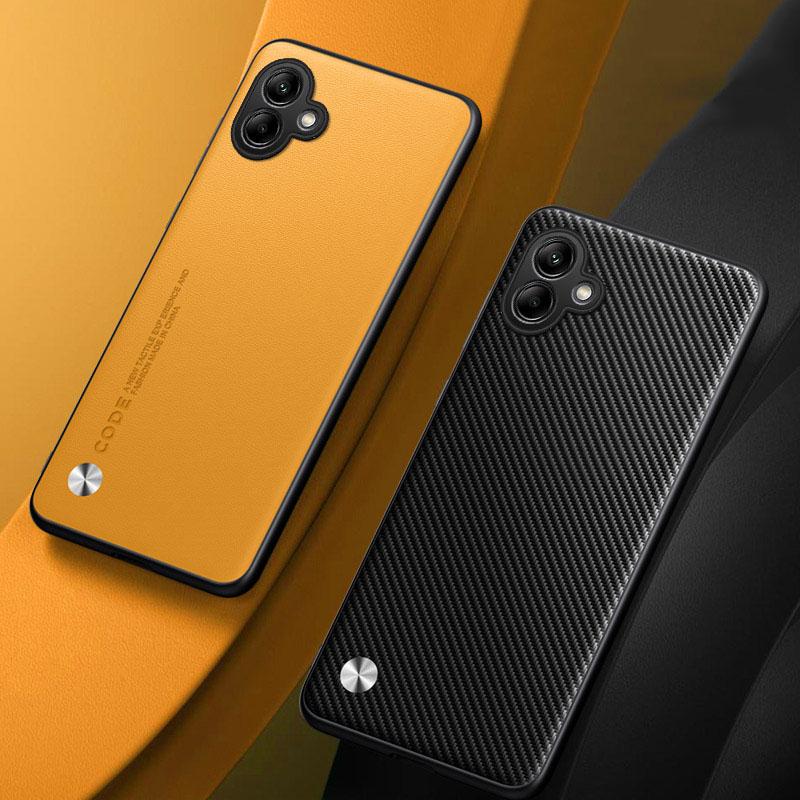Роскошный чехол из ПУ-кожи для Samsung Galaxy A06 A07 A16 A17 Однотонная кожаная Ударопрочная Мягкая задняя крышка для Samsung Galaxy A56
