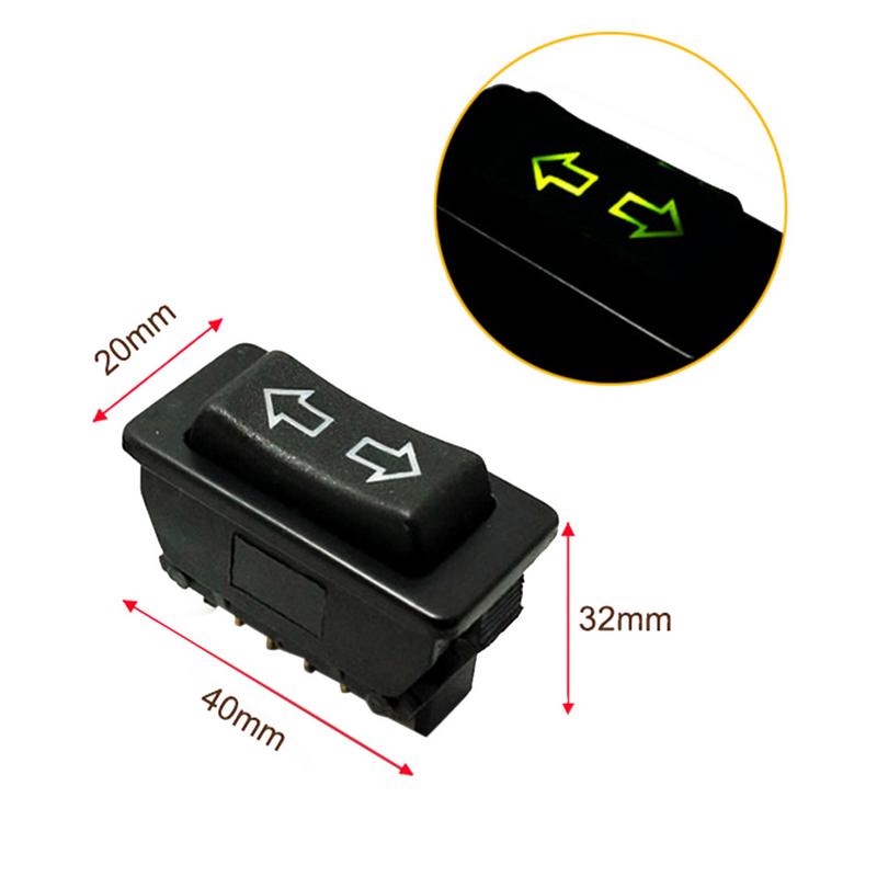 5-контактный 12-24 В автомобильный выключатель стеклоподъемника с лампой автоматические электрические выключатели стеклоподъемников кнопки принадлежности для интерьера транспортных средств