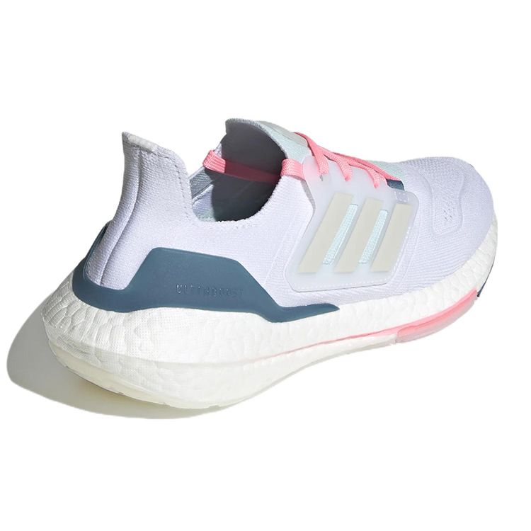 Adidas UltraBoost 22 Белые почти синие женские кроссовки Cloud-White Grey-One GX5929