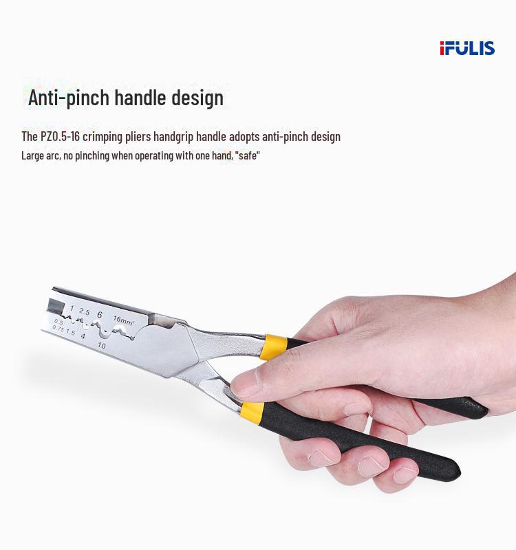 PZ0.5-16 Немецкие клещи для обжима медных трубок для электриков (Терминал холодного прессования VE)