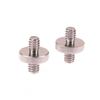 5Pcs 1/4" Male To 1/4" Male Threaded Metal Adapter 1/4 Inch Double Male Screw Adapter For Tripod Stand Camera Accessories