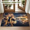 Crystal Velvet Square Rug Custom NameJude Bellingham Pattern Non Slip Home Floor Decor Rug