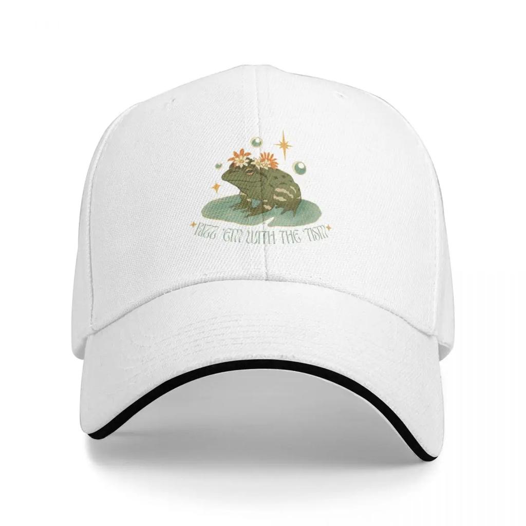 Rizz 'Em With The 'Tism Frog Baseball Cap Beach Bag Fashion Beach Anime Trucker Cap Boy Women's