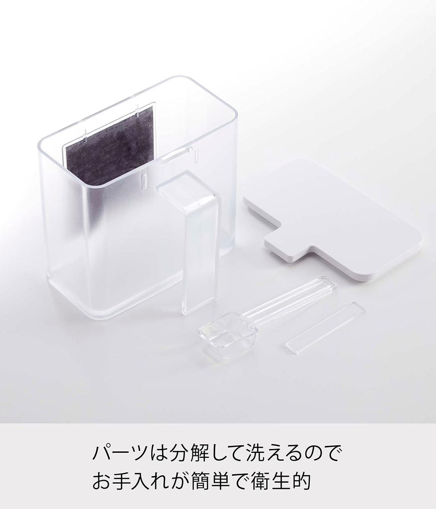 Магнитный контейнер для приправ Yamazaki 4817, белый, приблизительный размер. W11XD9XH10.5cm Tower Контейнер для приправ