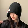 Korean Version of Flower Knitted Fisherman Hat Autumn and Winter New Hat for Women Cute Face Showing Small Pot Hat Casual Versatile Bucket Hat