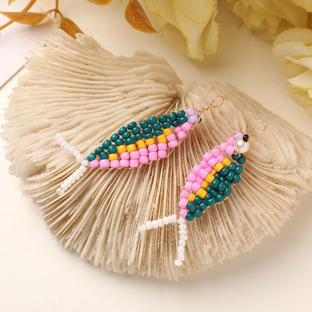 4pcs/set Handmade Craft Beads Diy Charms 3D Fish Shaped Bag Pendant Hairpin Making Kit