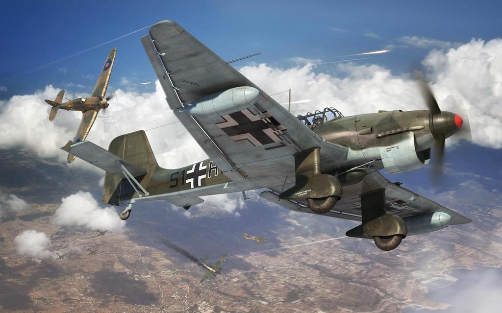 Airfix 1/48 Немецкий Junkers Ju87B-2/R-2 Пластиковая Модель Набор X7115