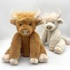 Scottish Highland Cow Sound Plush Doll with Long Hair