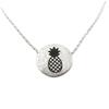 [Q6130] - Handmade Silver 'Pineapple' Necklace - 12 Mm