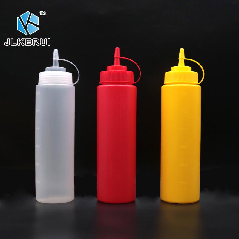 Пластиковая бутылка-сжиматель для соуса, кетчупа или джема