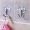 1X Useful Strong Clear Suction Cup Sucker Wall Hooks Hanger For Kitchen Bathroom