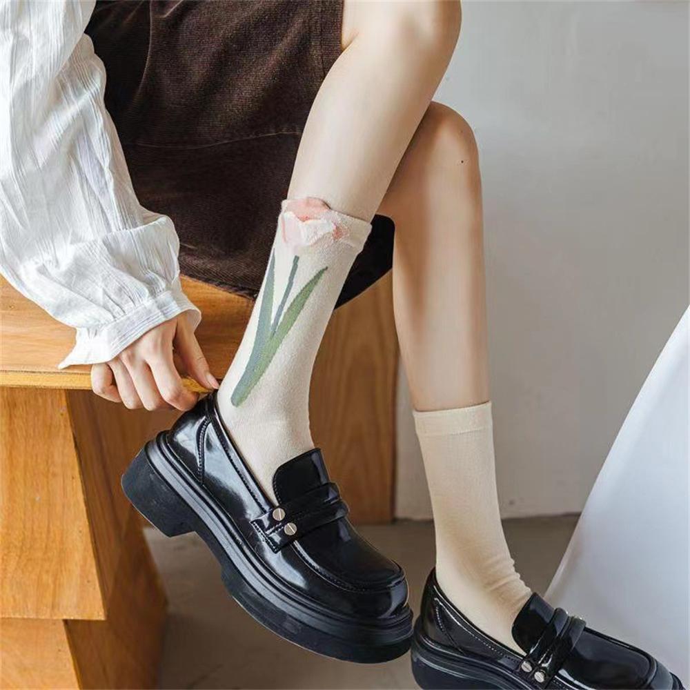 Новые Шикарные Тропические Растения из Ротанговой Лозы Харадзюку Ретро Дворцовые Девичьи Носки Милые Этнические Лолита Кружевные Носки с Цветами Дропшиппинг