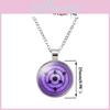 Naruto Time Gem Round Pendant Necklace Chic Mixed Material Fashion Piece