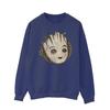 Marvel Mens I Am Groot Wooden Head Sweatshirt