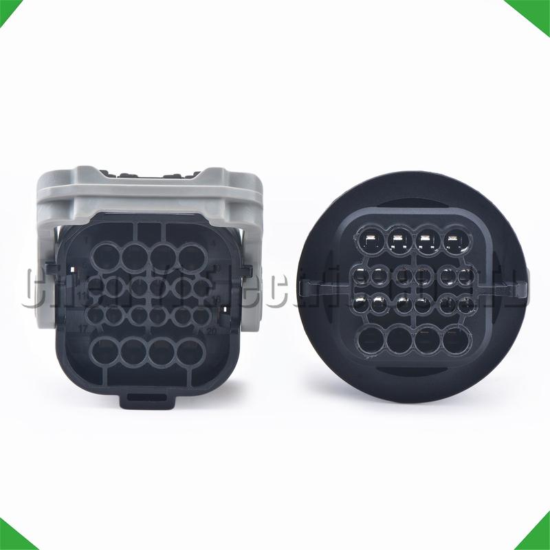 20 Pin Automobile Waterproof Connector Car light LED headlight Wire harness Plug For Hyundai Elantra Sonata Kia