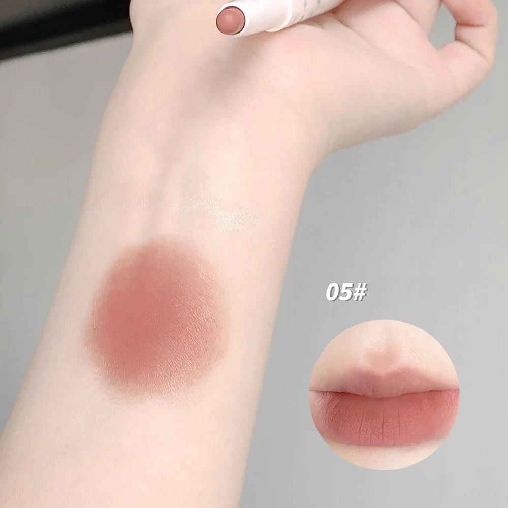 Lovely Sweet Doggie Double-ended Lip Liner Velvet Matte Pearlescent Lipstick For Outline Full Lips Cappuvini Nude Lip Pencil