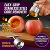 Easy-Grip Stainless Steel Core Remover-Apple & Pear Pitting Tool-Home & Restaurant Use