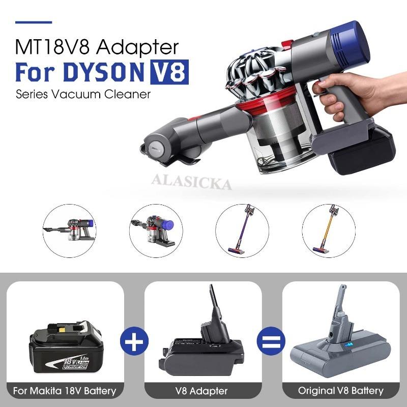 MT18V7V8 Адаптер-переходник для аккумулятора Makita 18V для пылесосов Dyson V7/V8, замена адаптера для аккумулятора Dyson V7+V8