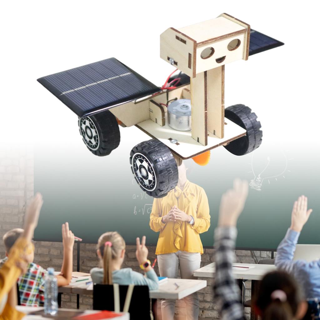 Мини-солнечная машина, набор для самостоятельной сборки игрушек, наборы для науки STEM, игрушки, самодельные модели автомобилей на солнечных батареях из дерева для студентов и учителей