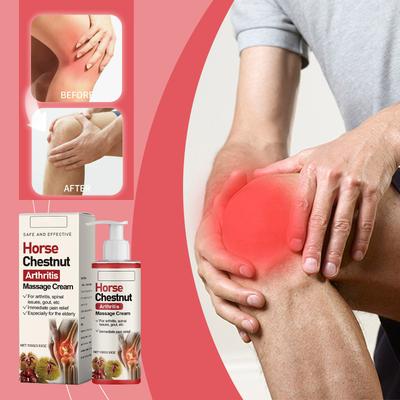 Массажный крем от артрита с конским каштаном;Массажный крем от артрита;Крем для снятия боли в суставах, восстановления гибкости суставов и шейного отдела позвоночника, 1 шт., 100 г