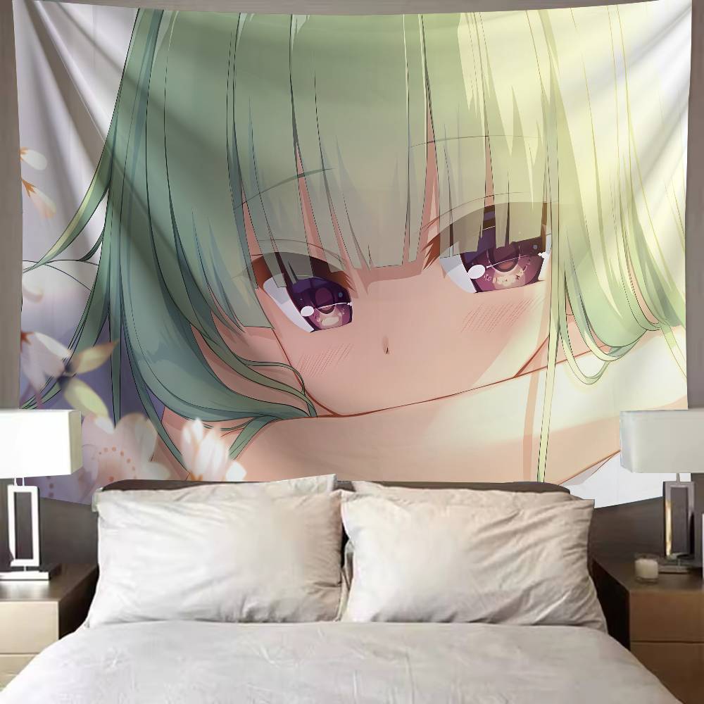 Kawaii Murasame Cute Galgame Senren Banka Girl Room Tapestry Home Decoration Wall Art Tapestries Dormitory Background Cloth Gift